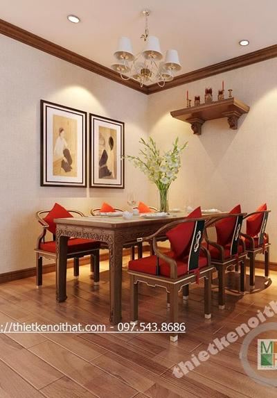 Thiết kế chung cư phong cách Gỗ Việt ấm cúng tại Golden Palace