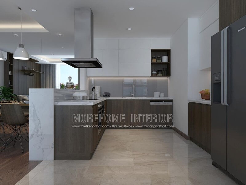 Trang trí nội thất phòng bếp đơn giản