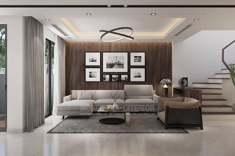 Sofa bọc nỉ đẹp vừa có điểm tựa khi bạn ngả lưng, vừa có không gian rộng để bạn tiếp khách là lựa chọn tuyệt vời trong không gian chính - phòng khách ngôi nhà.