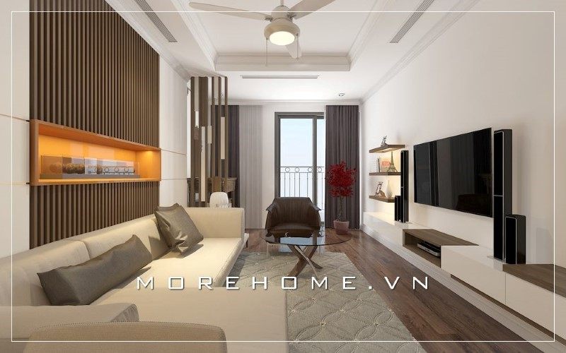 Kệ tủ tivi gỗ công nghiệp hiện đại với kiểu dáng thiết kế đơn giản nhưng lại tiện nghi và gây được chú ý với người nhìn.